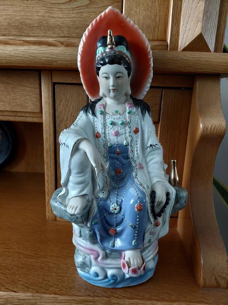 Oud Chinees beeld van porselein., Antiek en Kunst, Ophalen of Verzenden