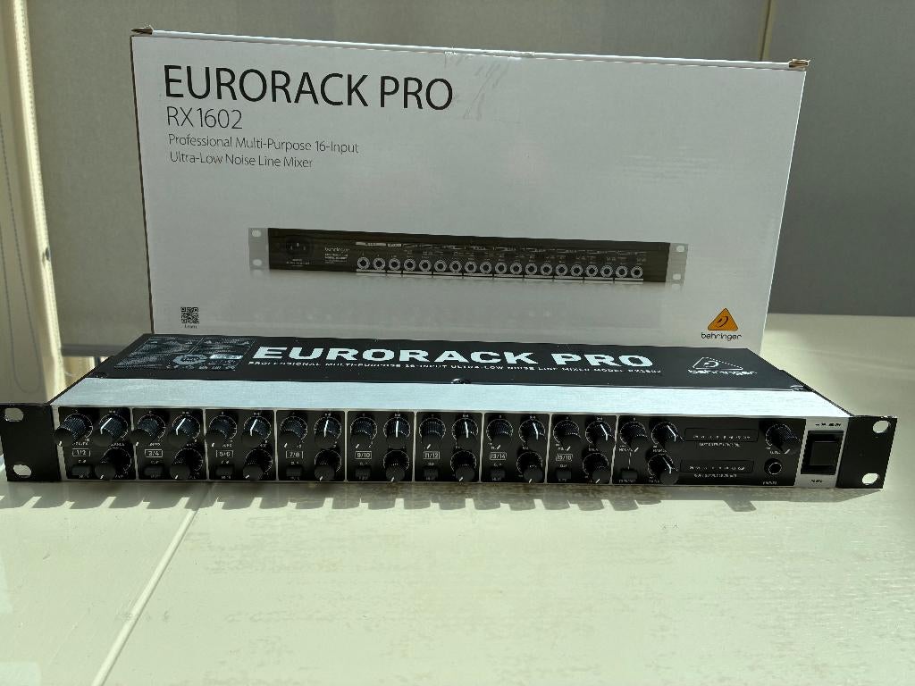 NIEUW Behringer Eurorack Pro RX1602 V2 Rackmount Line Mixer, Ophalen of Verzenden, Nieuw, 10 tot 20 kanalen