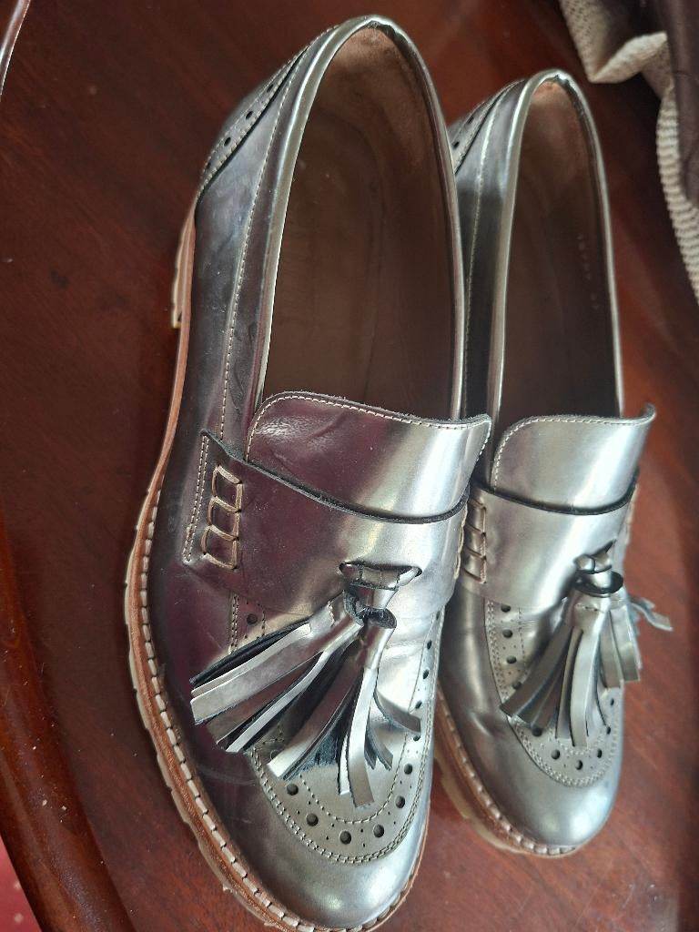 Nieuwe leren loafers, Kleding | Dames, Overige kleuren, Verzenden, Instappers, Nieuw