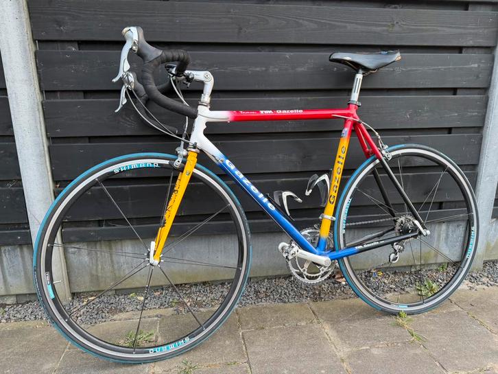 Gazelle Team TVM Racefiets uniek!, Fietsen en Brommers, Fietsen | Racefietsen, Gebruikt, Gazelle, 10 tot 15 versnellingen, Staal
