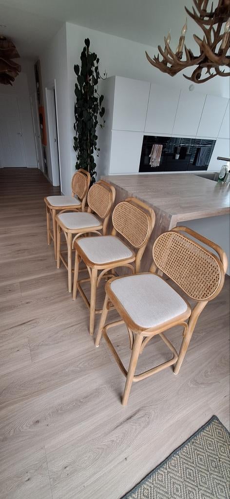 Kave Doriane Barkruk 4 stuks, Ophalen, Zo goed als nieuw, 60 tot 90 cm