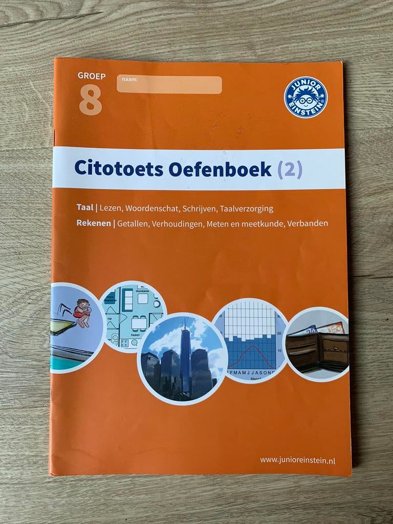 Citotoets oefenboek groep 8 DIGITAAL rekenen, begrijpend lez, Ophalen, Zo goed als nieuw, Overige niveaus, Nederlands