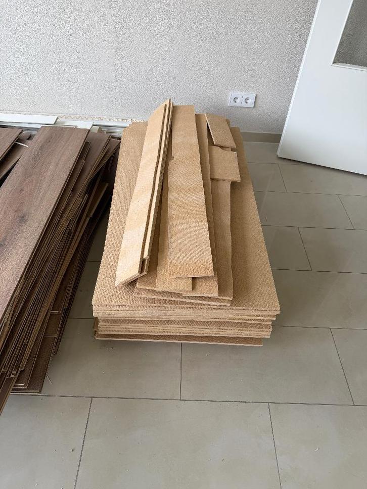 Laminaat ondervloer (isoboard) - 28 platen + reststukken, Doe-het-zelf en Verbouw, Platen en Panelen, Gebruikt, Overige materialen
