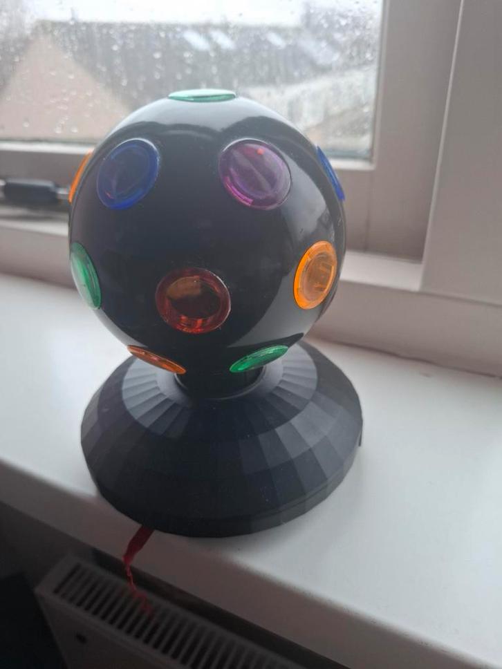 Leuke disco lamp op batterijen, Muziek en Instrumenten, Licht en Laser, Zo goed als nieuw, Discobol, Kleur, Stroboscoopeffect