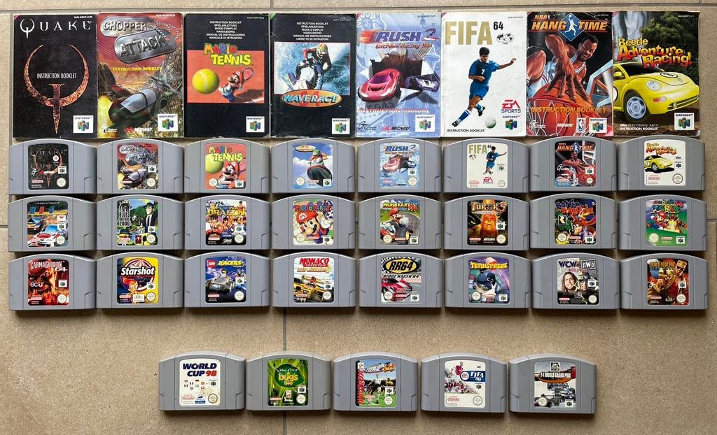 N64 Mario Kart Party Tennis Turok 3 Quake Rush 2 Banjo Duke, Eén computer, Ophalen of Verzenden, Zo goed als nieuw, Platform