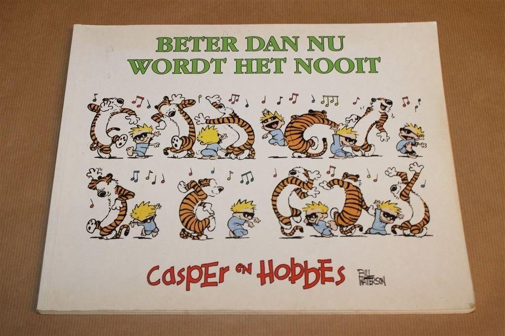 Casper en Hobbes 12 — Beter dan Nu Wordt Het Nooit, Boeken, Eén stripboek, Ophalen of Verzenden, Gelezen