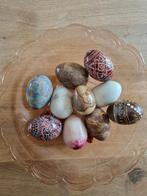 10 Marmeren en houten paaseieren, Ophalen of Verzenden