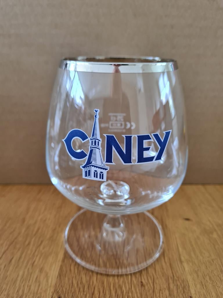 Ciney bierglas kerktoren in bodem glas, Ophalen of Verzenden, Zo goed als nieuw, Glas of Glazen, Overige merken