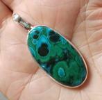 925 zilveren hanger met natuurlijke Malachiet Chrysocolla, Sieraden, Tassen en Uiterlijk, O.T., Nieuw, Ophalen of Verzenden, Orientaltemptation@hotmail.com