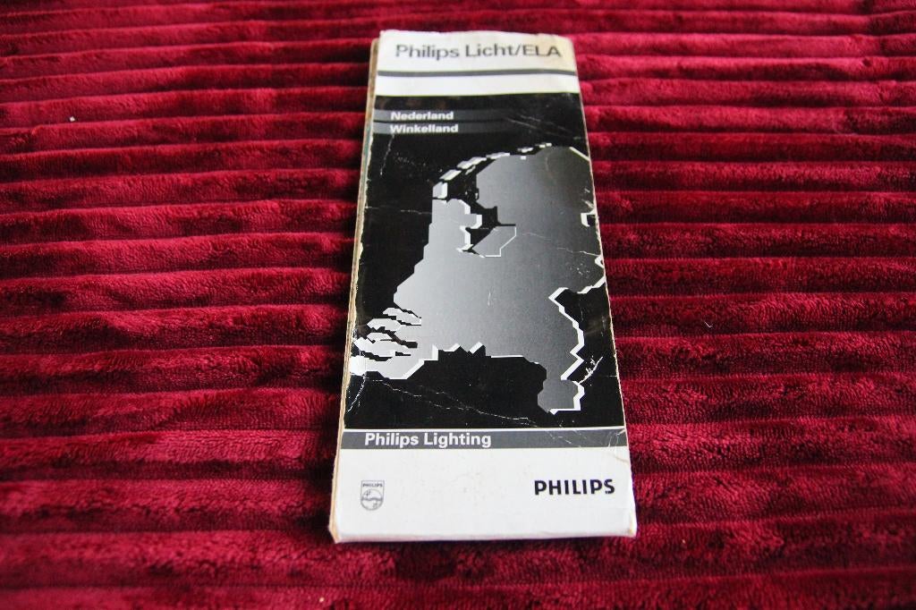 Philips landkaart van Nederland, Boeken, Atlassen en Landkaarten, Gelezen, Ophalen of Verzenden, Landkaart, 1800 tot 2000