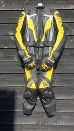 Büse Mugello lederen combi mt 50 zwart geel motorpak, Ophalen, Tweedehands, Heren, Combipak
