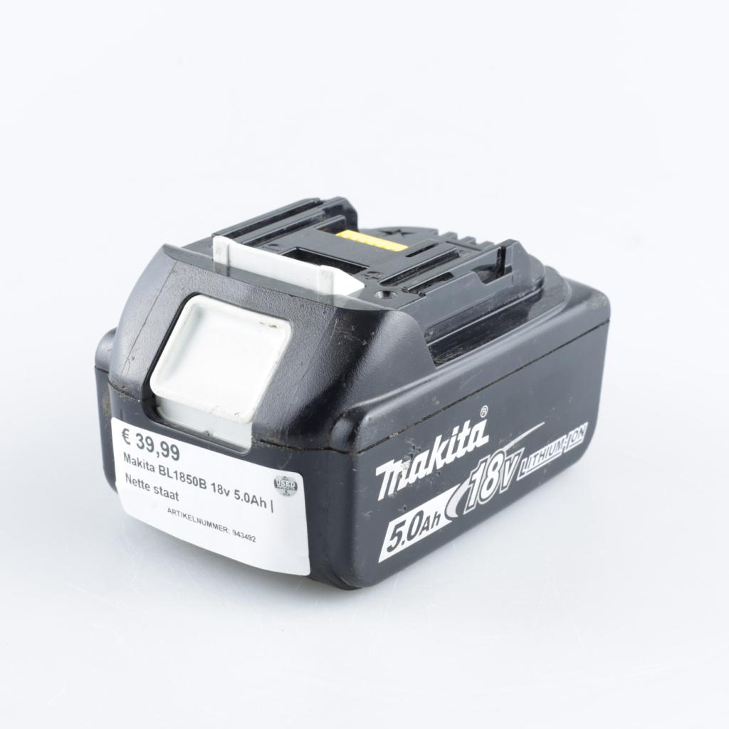 Makita BL1850B 18v 5.0Ah | Nette staat, Makita, Zo goed als nieuw, Support@makita.com, Makita Corporation, 3-11-8, Sumiyoshi-cho, 
Anjo, Aichi 446-8502
Japan