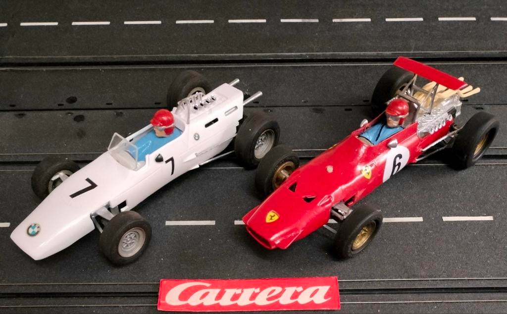 Carrera Universal racebaan race duo Ferrari / BMW formule 2., Ophalen of Verzenden, Elektrisch, Carrera