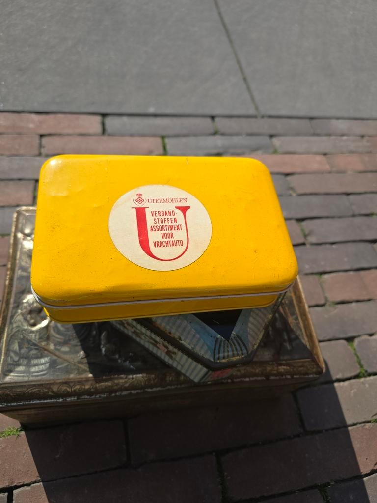 Schitterende antieke / brocante blikken Utermohlen & Co €7,5, Ophalen of Verzenden, Gebruikt, Overige