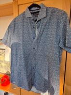 Claude Vigo overhemd met stippen - Modern Fit, Blauw, Claude Vigo, Ophalen of Verzenden, Zo goed als nieuw