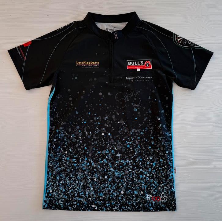 Sportmemorabilia, Darts, Sarah Milkowski, gesigneerd, Verzamelen, Sportartikelen en Voetbal, Zo goed als nieuw, Shirt, Overige sporten