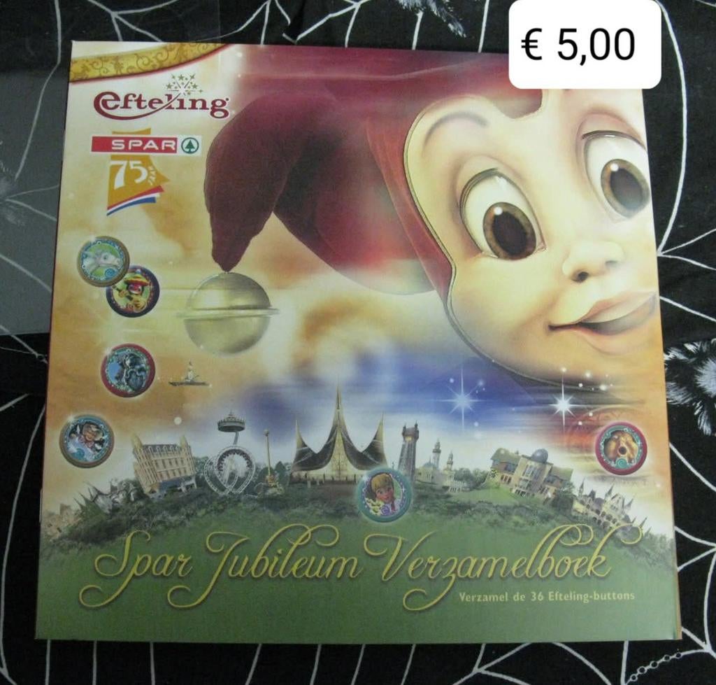 Efteling Spar Jubileum Verzamelen Buttons Boek, Ophalen of Verzenden, Nieuw, Button of Speldje