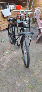 Mooie zwarte damesfiets met voordrager, 53 tot 56 cm, Ophalen of Verzenden, Gebruikt, Overige merken