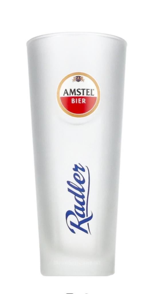 Radler bierglazen  mat glas 18 stuks.. 3 doos á 6 glazen, Ophalen of Verzenden