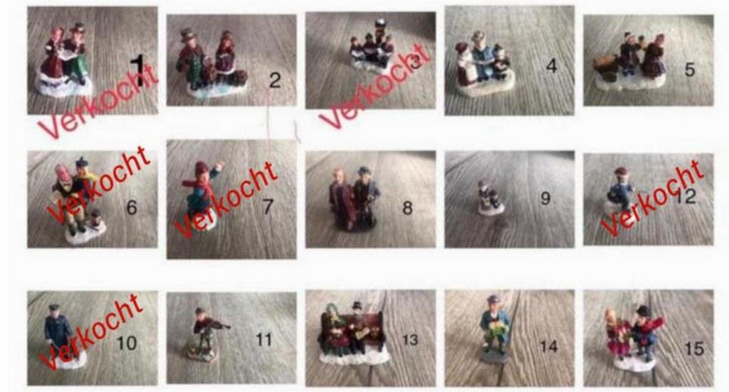 Diverse kersttafereeltjes en winterfiguren - vanaf ",50, Diversen, Kerst, Gebruikt, Ophalen