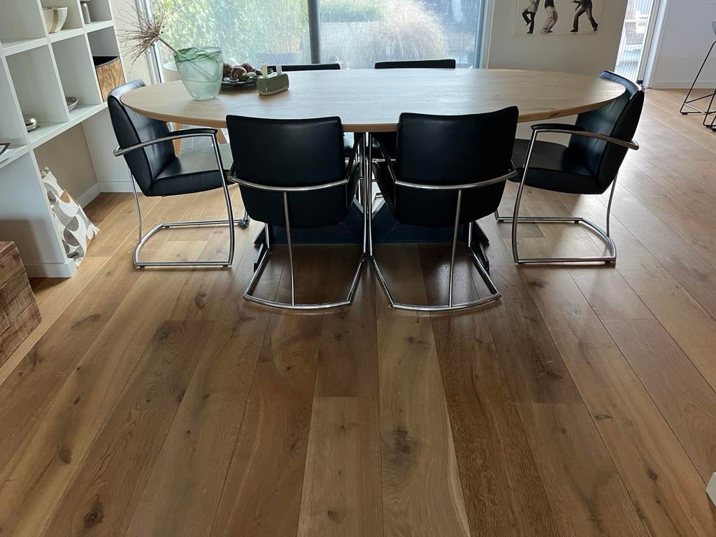 5 eetkamerstoelen Nomada Hennie de Jong, Ophalen, Gebruikt, Zwart, Modern
