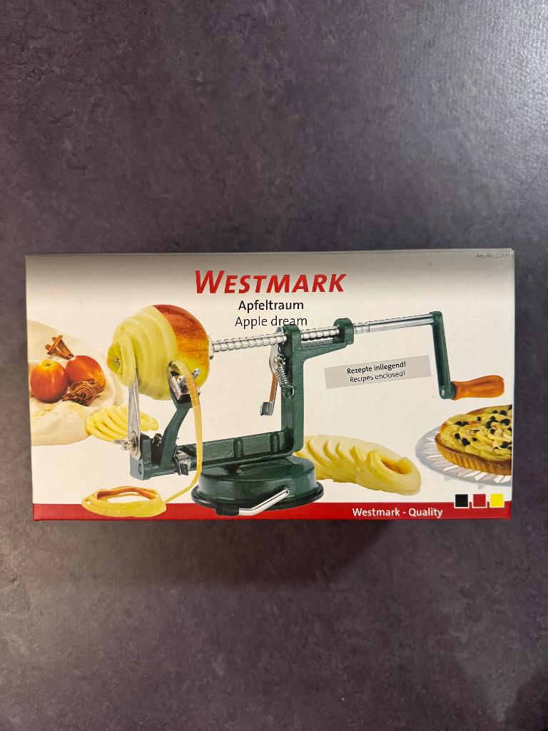 Westmark Apfeltraum - appelboor & -schiller met zuignap, Groen, Ophalen of Verzenden, Zo goed als nieuw, Metaal