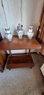 TV meubel, teak, verrijdbaar, Huis en Inrichting, Ophalen, 25 tot 50 cm, Rechthoekig