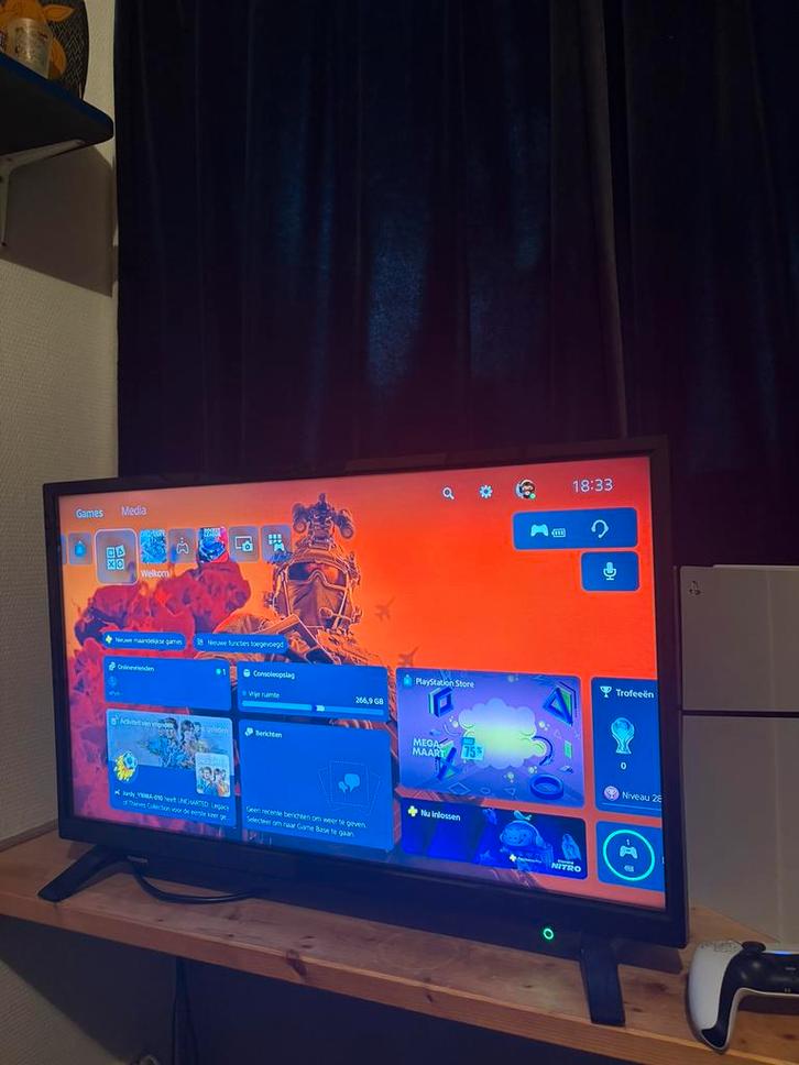 TOSHIBA SMART TV LCD 32L2063DG + SOUNDBAR | TEKOOP, Audio, Tv en Foto, Televisies, Zo goed als nieuw, LCD, 80 tot 100 cm, Full HD (1080p)