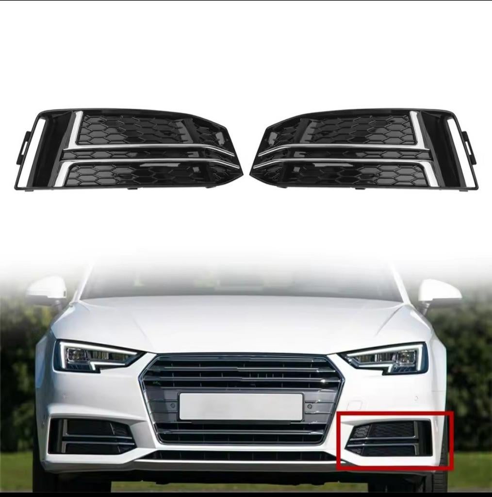 Bumper rooster grill links+rechts Audi A4 B9 s-line, Ophalen