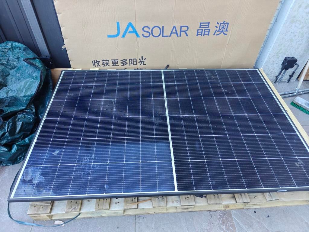 [Gebroken glas, Functioneel] JASolar bifacial 460Wp, Ophalen of Verzenden, Gebruikt