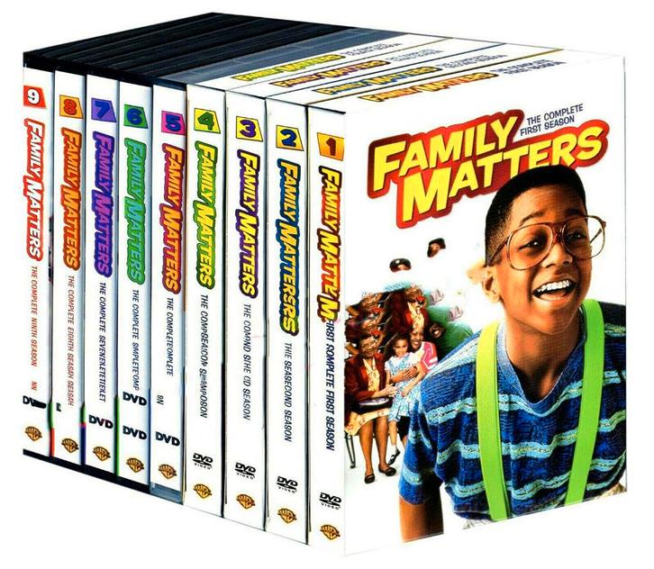 Family matters complete dvd serie, Cd's en Dvd's, Dvd's | Tv en Series, Nieuw in verpakking, Komedie, Boxset, Alle leeftijden