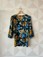 King Louie Izzy top shirt groen blauw bloem XL/42 zgan, Kleding | Dames, Maat 42/44 (L), Ophalen of Verzenden, Zo goed als nieuw