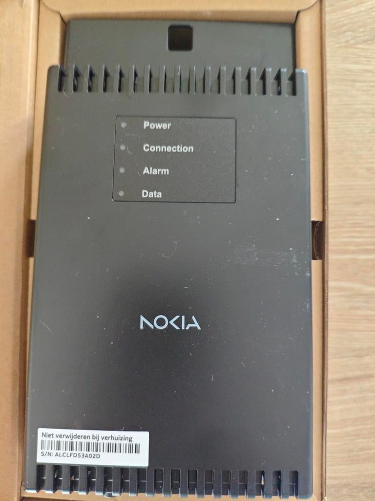 KPN Glasvezelkastje Nokia ONT (Optical Network Terminal), Computers en Software, Routers en Modems, Ophalen, Zo goed als nieuw
