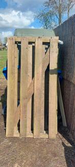 3 houten (schapen)hekjes 135x79 cm, Ophalen, Gebruikt, Hout, Tuinhek