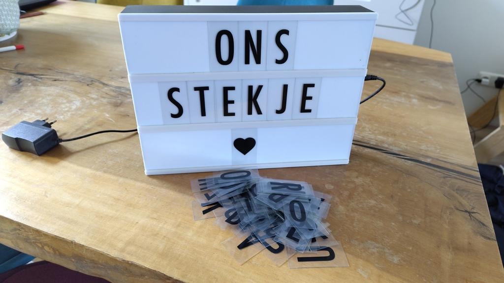 Lightbox letterbox met licht, helemaal compleet, Ophalen of Verzenden, Zo goed als nieuw