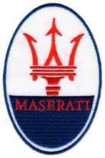 Maserati stoffen opstrijk patch embleem, Ophalen of Verzenden, Nieuw, Auto's