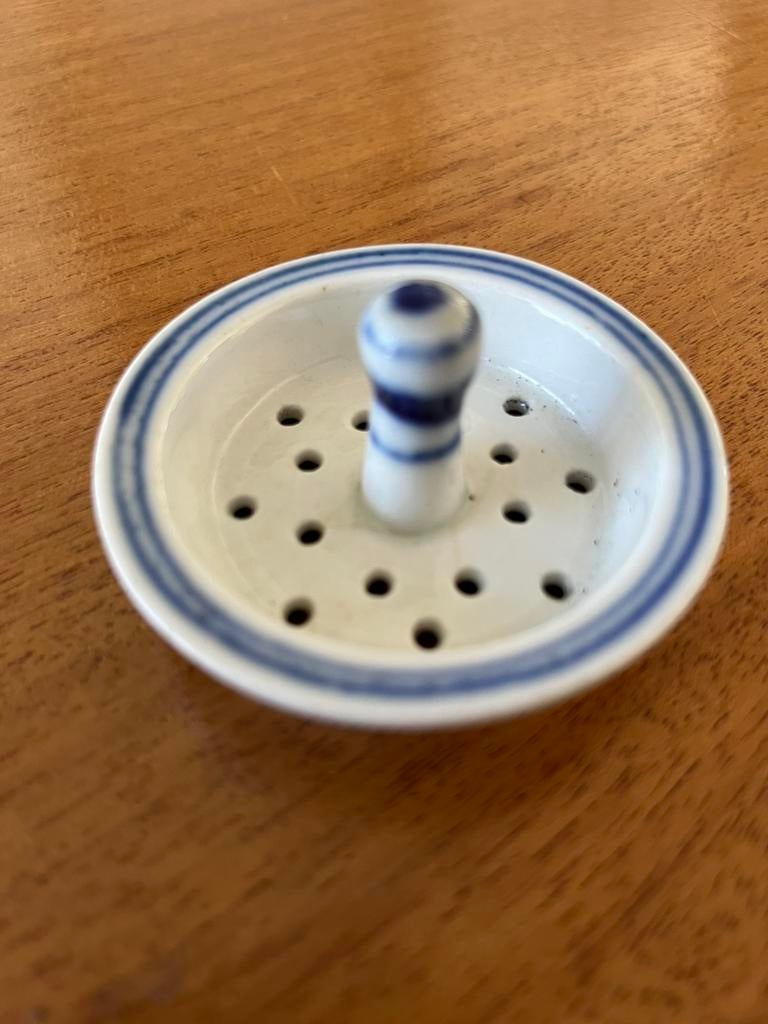 Gaaf porseleinen theezeefje. Delfts Blauw, Ophalen of Verzenden