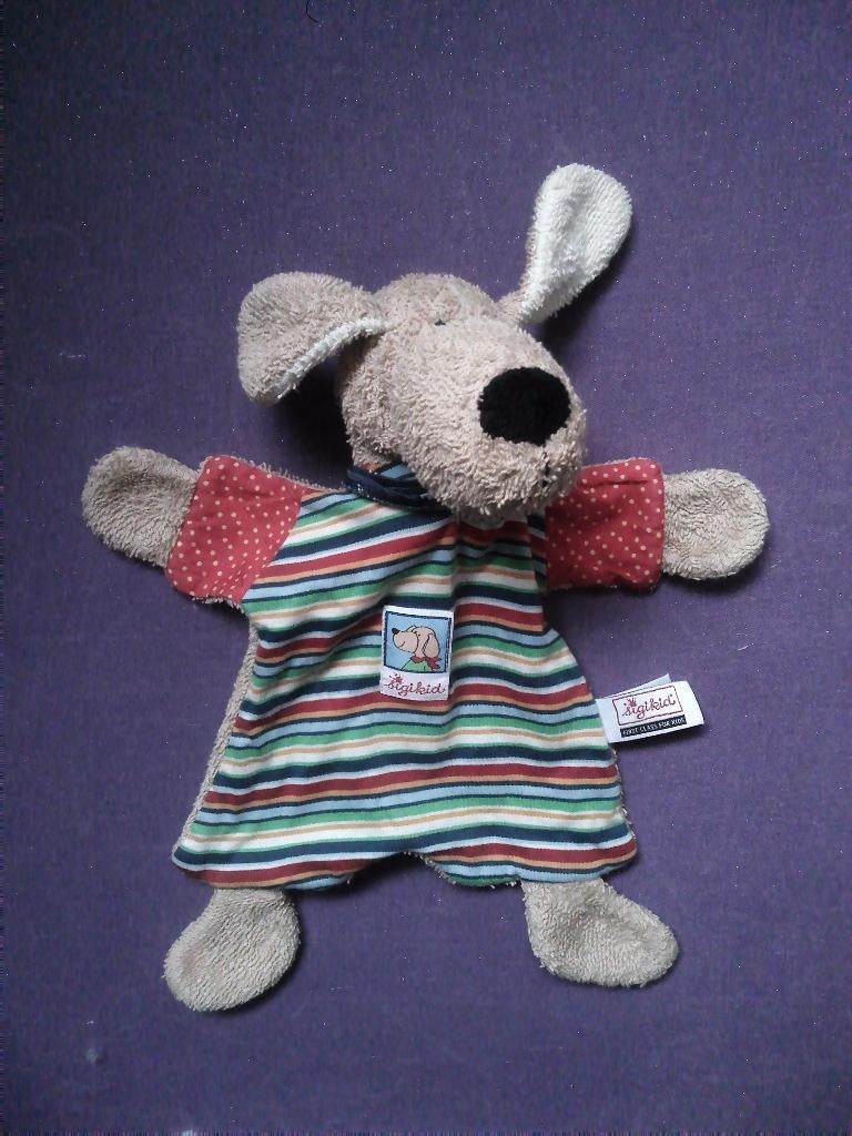 SIGIKID Knuffeldoekje HOND FUNNY FUFFU. 30 CM **Nieuw**, Nieuw, Met label, Klein (minder dan 20 cm), Sigikid