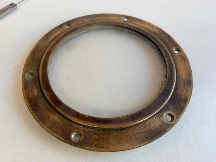 Bronzen lichtrand / patrijspoort 215 mm, Watersport en Boten, Accessoires en Onderhoud, Gebruikt, Overige typen, Ophalen of Verzenden