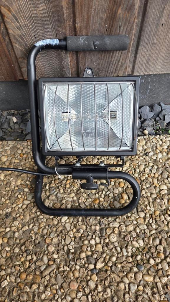 Halogeen Prolight Bouwlamp 400 Watt - Weinig Gebruikt, Ophalen of Verzenden, Zo goed als nieuw, 200 tot 500 watt, Lamp met armatuur