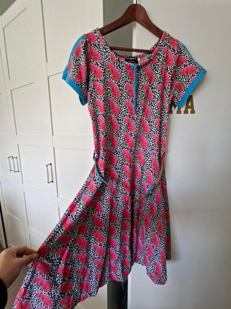 Margot jurk maat L, Kleding | Dames, Jurken, Maat 42/44 (L), Ophalen of Verzenden, Zo goed als nieuw, Knielengte