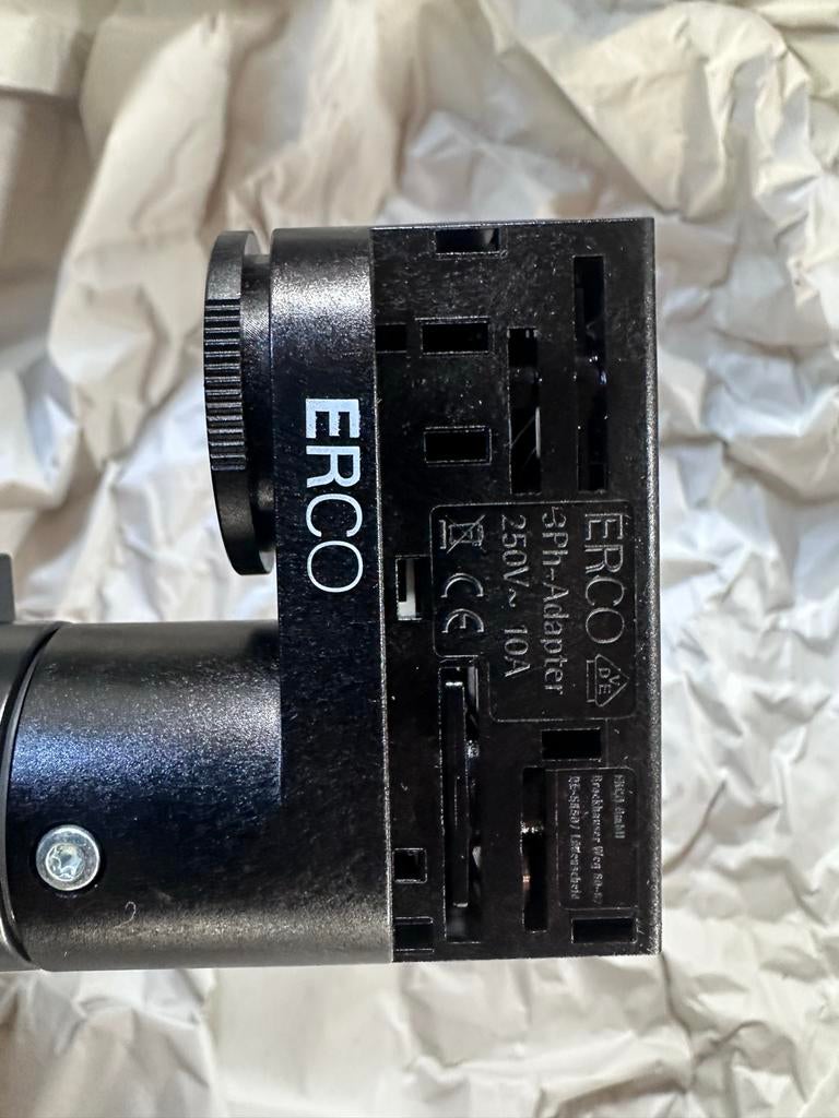 Erco Rail Spot - Zwart, nieuw!, Metaal of Aluminium, Nieuw, Ophalen of Verzenden, Led