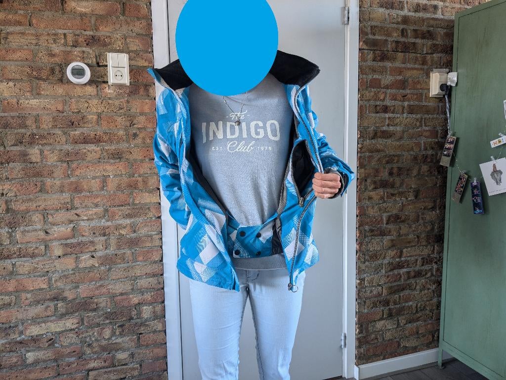 Protest winter jas Geotech Dames – Maat M, Maat 38/40 (M), Blauw, Ophalen of Verzenden, Protest