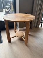 Oude ronde bijzettafel ø70cm, Ophalen, Gebruikt, Rond, 55 tot 75 cm