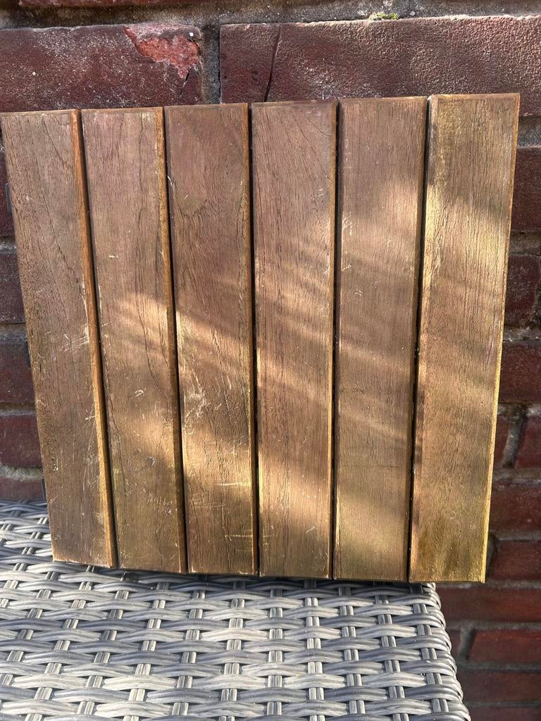 75 Terrastegels 30x30 cm - Zo goed als nieuw, Tuin en Terras, Tegels en Klinkers, Ophalen, 5 tot 10 m², Zo goed als nieuw, Hout