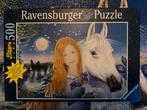 Ravensburger puzzel ~ meisje met paard ~ 500 stukjes, Ophalen of Verzenden, 500 t/m 1500 stukjes, Legpuzzel