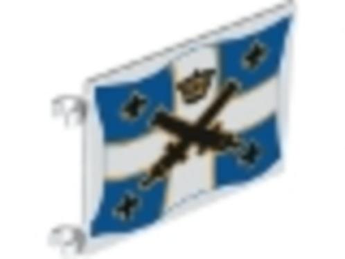 Lego Pirates Pirates IV Flag / Vlag 6x4 with Black Crossed L, Kinderen en Baby's, Speelgoed | Duplo en Lego, Nieuw, Lego, Losse stenen