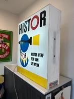 HISTOR verf oude reclame lichtbak, Verzamelen, Ophalen, Gebruikt, ., Lichtbak of (neon) lamp