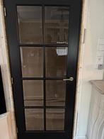 Eiken deuren  zwart geverfd, Doe-het-zelf en Verbouw, Deuren en Horren, Ophalen, Binnendeur, 200 tot 215 cm, Glas