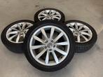 Originele VW Dijon velgen 17 inch+Conti winter, Auto-onderdelen, 17 inch, 205 mm, Winterbanden, Ophalen of Verzenden
